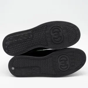 size 13G 13.5 us Gucci Chelsea GG Black Leather Pull On Boots Green Gucci | Shoes | Size 3g 135 Us Gucci Chelsea Gg Black  main image 4